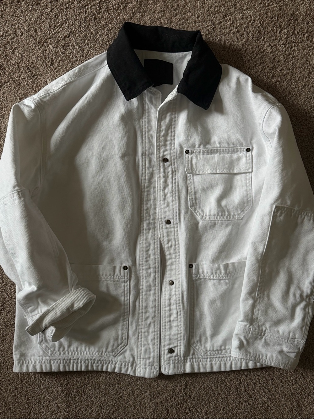 ZARA BARN JACKET WITH CONTRAST COLLAR